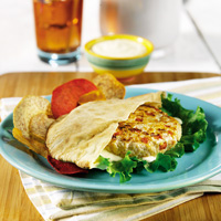 Chicken Patty with Lemon-Mustard Sauce Chicken Patty with Lemon-Mustard Sauce
