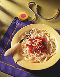 Hot Pasta with Cool Tomato Salsa Hot Pasta with Cool Tomato Salsa