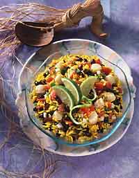 Scallop and Yellow Rice Salad Scallop and Yellow Rice Salad