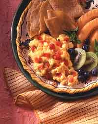 Scrambled Eggs with Tomatoes & Chilies Scrambled Eggs with Tomatoes & Chilies