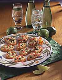 Toasted Pesto Rounds Toasted Pesto Rounds