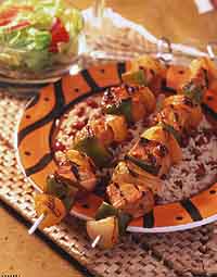 Barbecue Pork Kabobs Barbecue Pork Kabobs