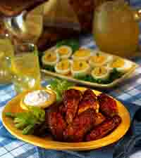 Jerk Wings with Ranch Dipping Sauce Jerk Wings with Ranch Dipping Sauce