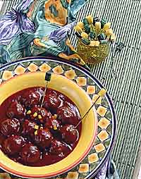 Barbecued Meatballs Barbecued Meatballs
