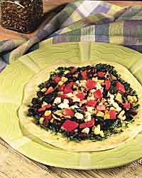 Grilled Summer Garden Tostada Grilled Summer Garden Tostada
