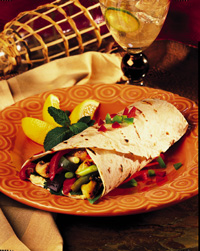 Middle Eastern Grilled Vegetable Wrap Middle Eastern Grilled Vegetable Wrap