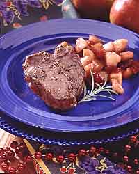 Lamb Chop with Cranberry-Pear Chutney Lamb Chop with Cranberry-Pear Chutney