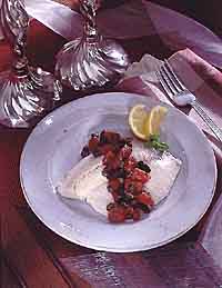 Baked Fish with Fresh Mediterranean Salsa Baked Fish with Fresh Mediterranean Salsa