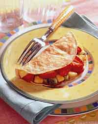 Cinnamon Dessert Taco with Fruit Salsa Cinnamon Dessert Taco with Fruit Salsa