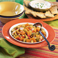 Curried Eggplant, Squash & Chickpea Stew Curried Eggplant, Squash & Chickpea Stew