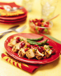 Spiced Turkey with Fruit Salsa Spiced Turkey with Fruit Salsa