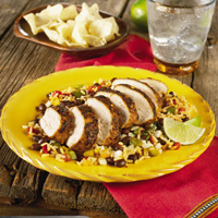 Grilled Chicken with Spicy Black Beans & Rice Grilled Chicken with Spicy Black Beans & Rice