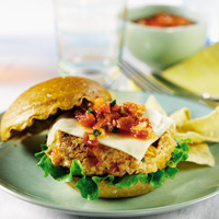 Grilled Salsa Turkey Burger Grilled Salsa Turkey Burger