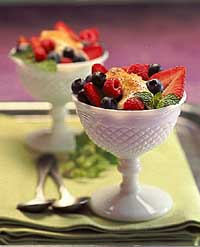 Berries with Banana Cream Berries with Banana Cream