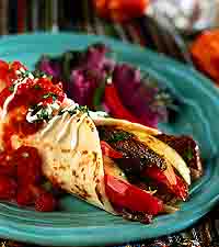 Chili Beef & Red Pepper Fajita with Chipotle Salsa Chili Beef & Red Pepper Fajita with Chipotle Salsa