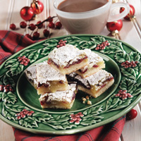 Cranberry-Lime Squares Cranberry-Lime Squares