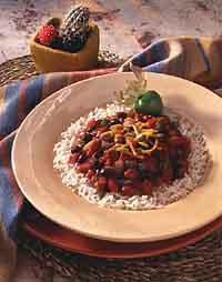 Southwestern Two Bean Chili & Rice Southwestern Two Bean Chili & Rice