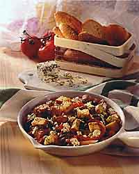 Eggplant and Feta Skillet Eggplant and Feta Skillet