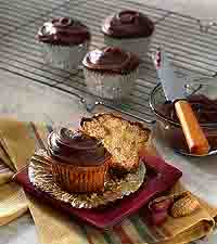 Chocolate Frosted Peanut Butter Cupcakes Chocolate Frosted Peanut Butter Cupcakes