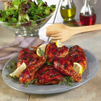 Grilled Chicken with Chili Beer Baste Grilled Chicken with Chili Beer Baste