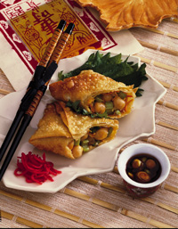 Bean and Vegetable Egg Rolls Bean and Vegetable Egg Rolls