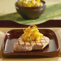 Grilled Swordfish with Mango Salsa Grilled Swordfish with Mango Salsa