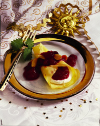 Cranberry Cheese Crêpe Cranberry Cheese Crêpe