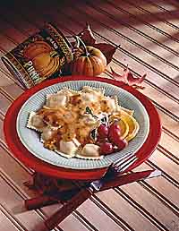 Cheese Ravioli with Pumpkin Sauce Cheese Ravioli with Pumpkin Sauce
