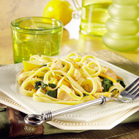 Lemon Salmon and Spinach Pasta Lemon Salmon and Spinach Pasta