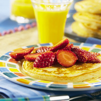 Nutmeg Pancake with Lemon-Spiked Berries Nutmeg Pancake with Lemon-Spiked Berries