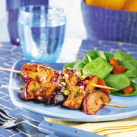 Pork and Plum Kabobs Pork and Plum Kabobs