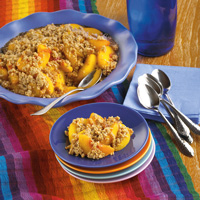 Rustic Peach-Oat Crumble Rustic Peach-Oat Crumble