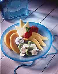 Fruit Tray with Honey-Lime Sauce Fruit Tray with Honey-Lime Sauce