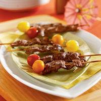 Mini Marinated Beef Skewers Mini Marinated Beef Skewers