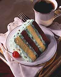 Black and White Pistachio Cake Black and White Pistachio Cake