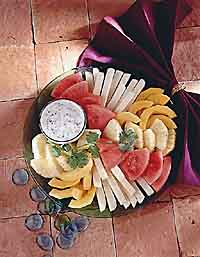Fresh Fruit with Creamy Lime Dipping Sauce Fresh Fruit with Creamy Lime Dipping Sauce