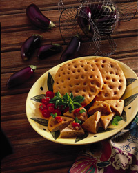 Roasted Eggplant Spread with Focaccia Roasted Eggplant Spread with Focaccia