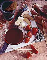Chocolate Peanut Butter Fondue Chocolate Peanut Butter Fondue