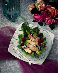 Broiled Tuna and Raspberry Salad Broiled Tuna and Raspberry Salad
