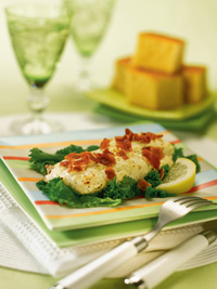 Farm-Raised Catfish with Bacon and Horseradish Farm-Raised Catfish with Bacon and Horseradish