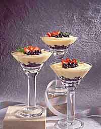 Quick Coconut Custard with Berries Quick Coconut Custard with Berries