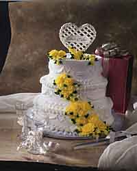 Hearts & Flowers Wedding Cake Hearts & Flowers Wedding Cake