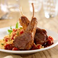 Lamb Chops with Tomato-Herb Couscous Lamb Chops with Tomato-Herb Couscous