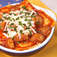 Meatball and Cheese Baked Ravioli Meatball and Cheese Baked Ravioli