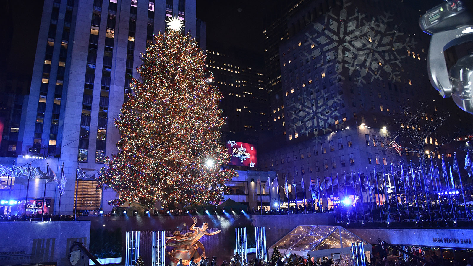 Rockefeller Center Christmas Tree Is Officially Lit in New York City