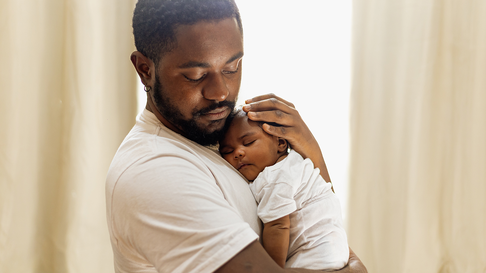 father and baby