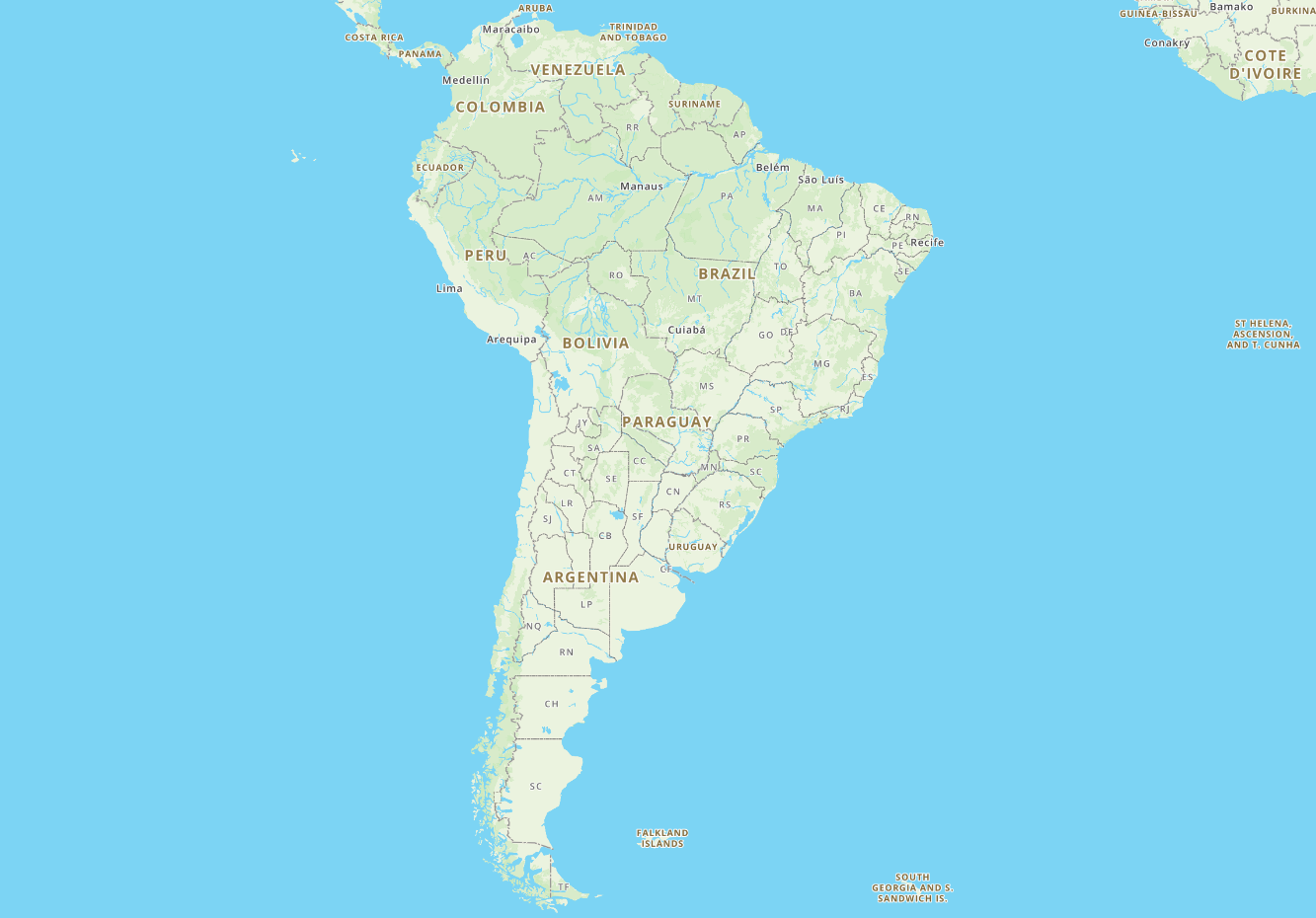 Map Of Argentina South America Map Of South America Large Relief Map