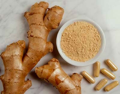 Ginger root is used in traditional Chinese medicine