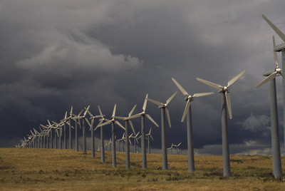 The Altamont Pass in California.